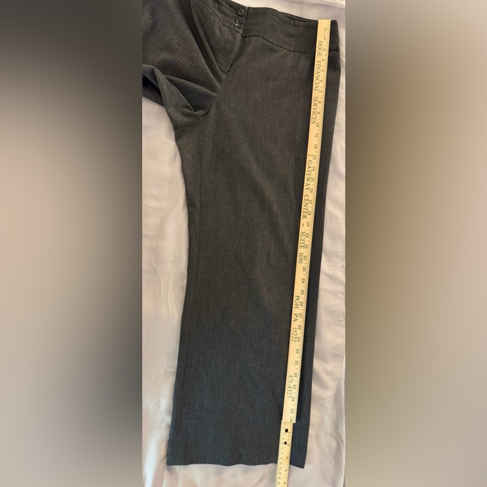 Style & Co. Gray High Rise Wide Leg Stretch Dress Pants Size 16 - Picture 7 of 11